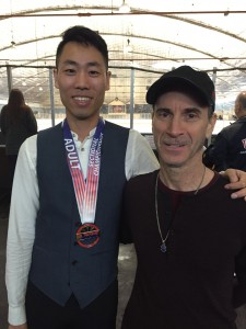 William Tran and coach Scott Carson at the 2016 Pacific Coast Adult Sectionals